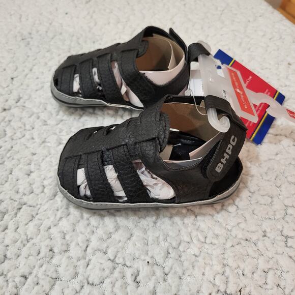 NEW Beverly Hills Boys Sports Active Sandals Shoe Black SIZE 3 Toddler - Picture 2 of 5